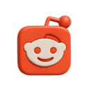 Reddit 3D logo