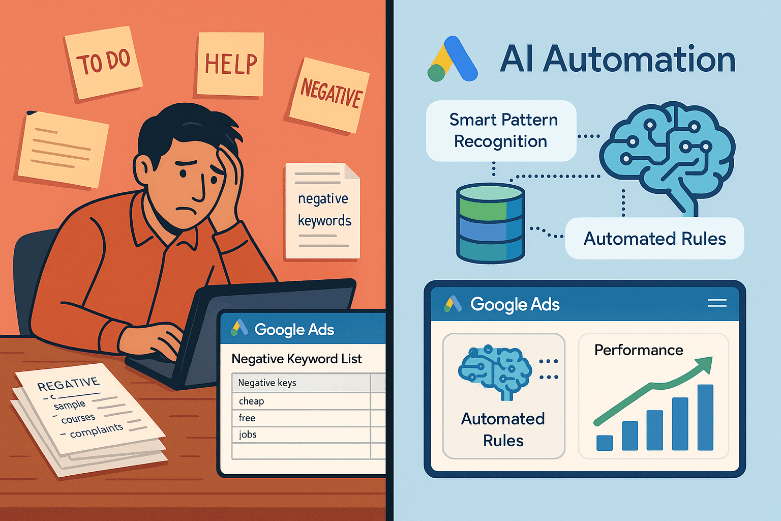 How to Use AI Automation to Remove Negative Keywords from Google Ads