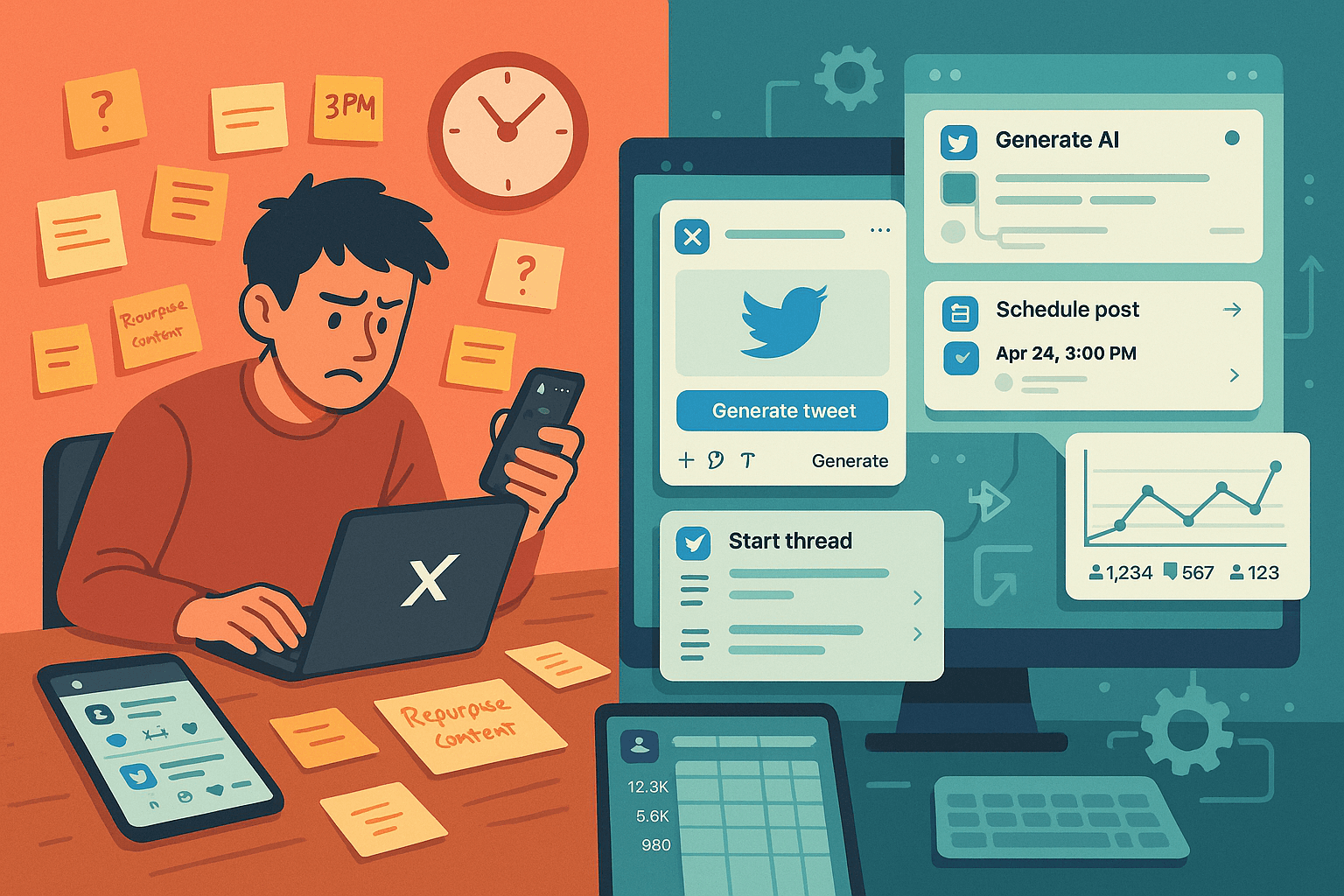 How to Automate Twitter/X Marketing with AI Scheduling