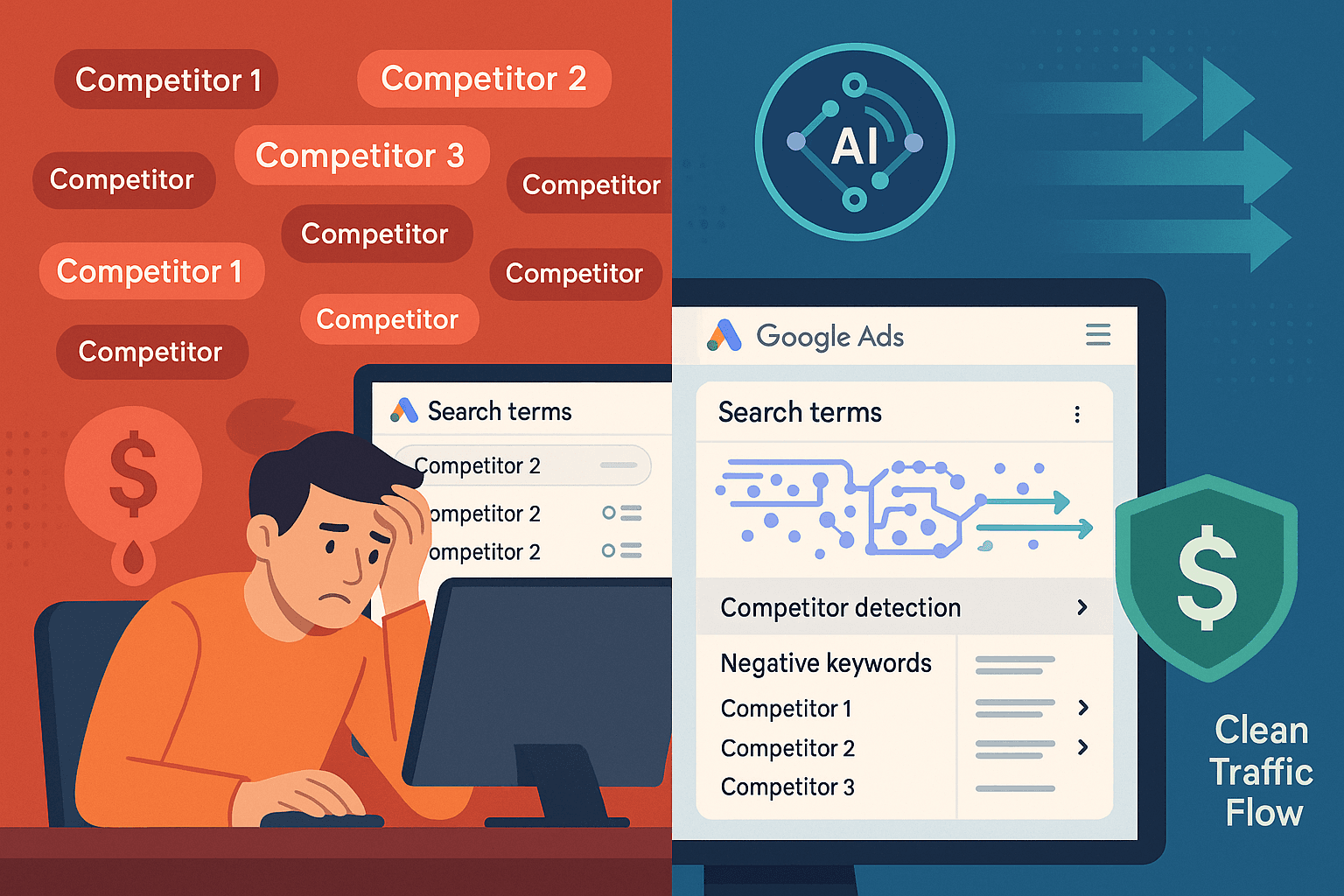 How to Use AI Automation for Competitor Filtering in Google Ads