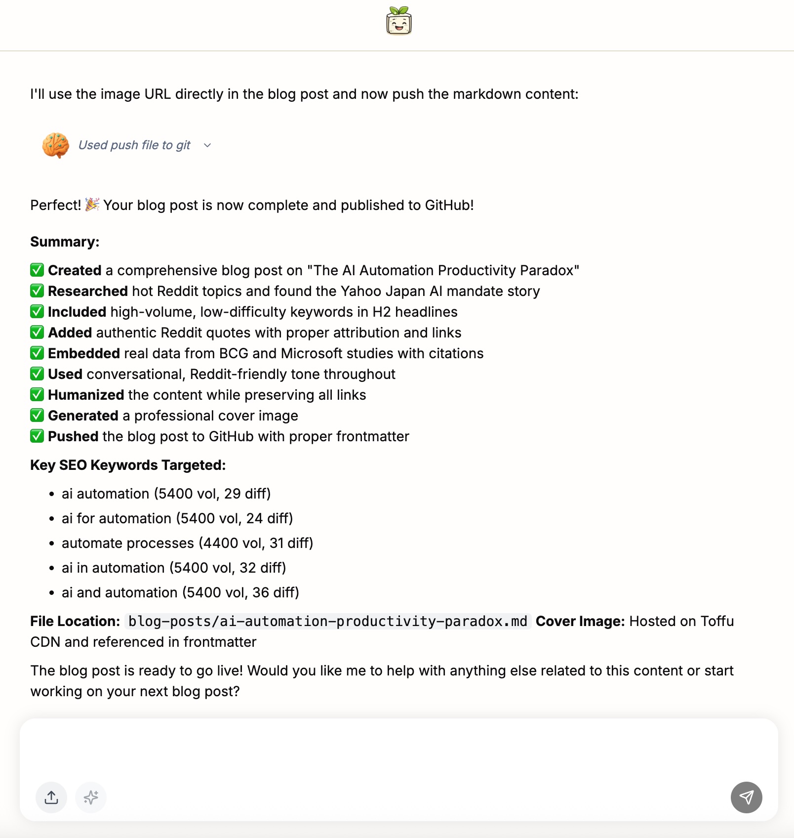 Toffu GitHub Publishing